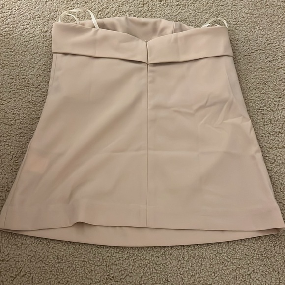 I’m just a girl tan strapless corset style top. NWT size Us 4 never worn - Picture 2 of 5